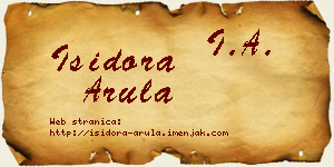 Isidora Arula vizit kartica